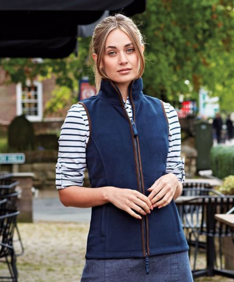 Women’s Artisan Fleece Gilet Navy VC16NAV Main Image